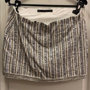 zara beaded skirt